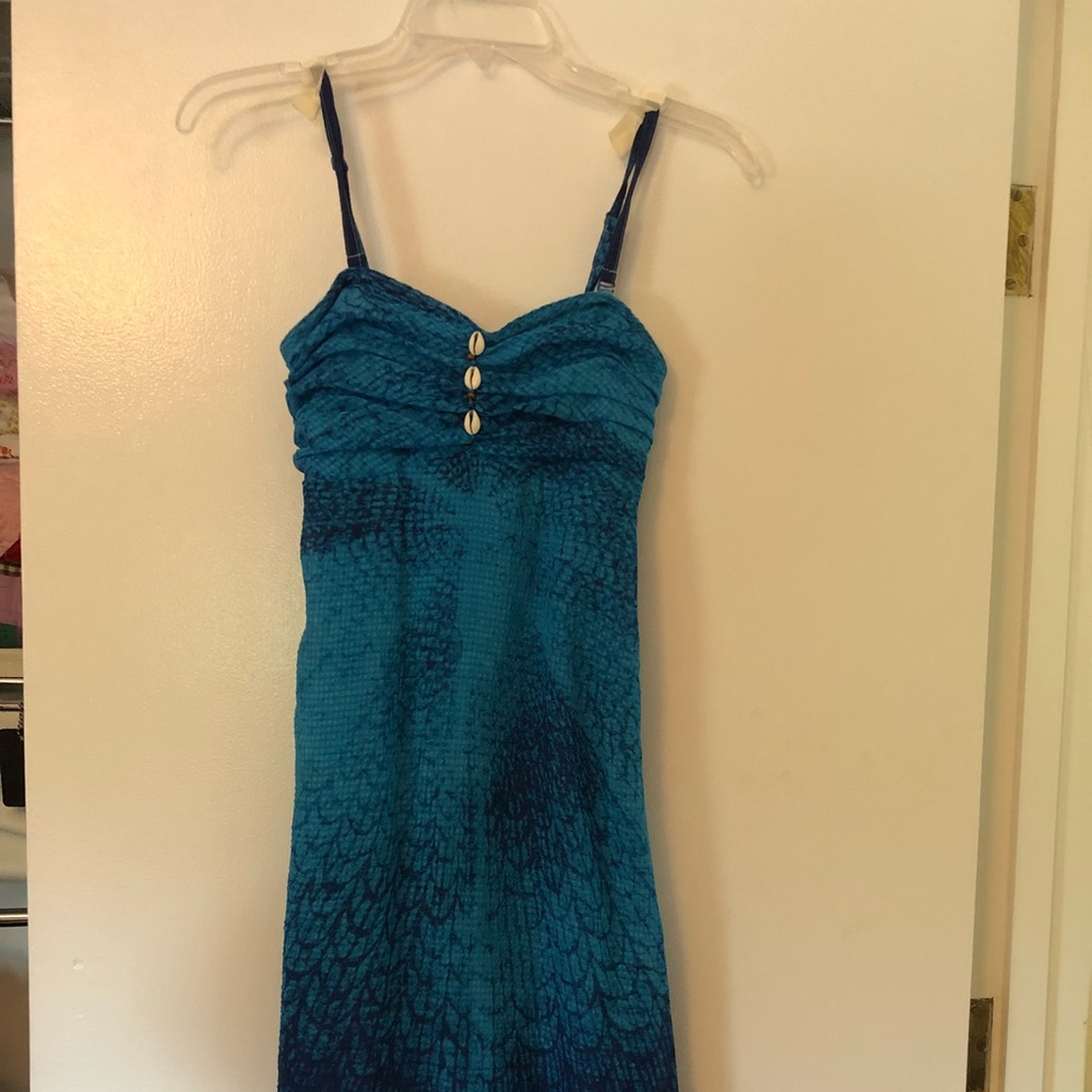 Blue free people dress